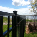 Mosquito System installed on fence