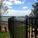 Mosquito System installed on fence