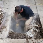 Exposing buried lid