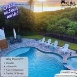 Paver pool deck