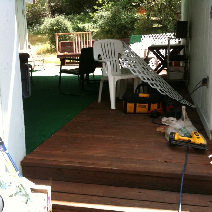 Before: new gate at front