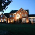 Traditional Home Exterior - Brick Brown White Framed Window And Doors