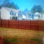 Exterior Fence Repair and Stain