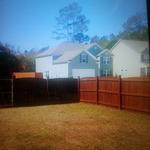 Fence Repair and Stain