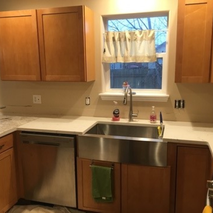 Tile backsplash