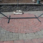 circular brick inlay