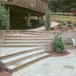 Contemporary Landscape - Deck Open Retaining Wall Planter