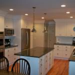 Eclectic Kitchen - Wood Black Large White Crown Molding