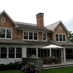 Brick Veneer Chimney