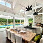 Stone Veneer Fireplace