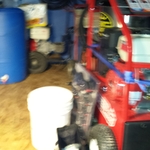 tools inside trailer