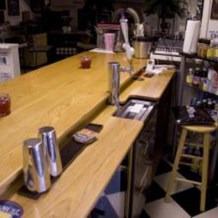 Behind the bar