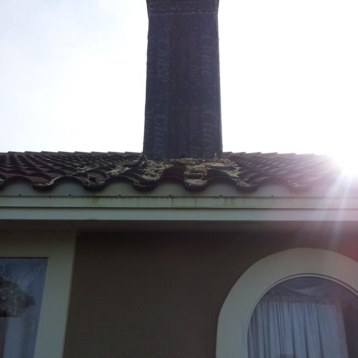 chimney after