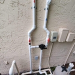 Pipes up the wall