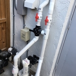 PVC up the wall