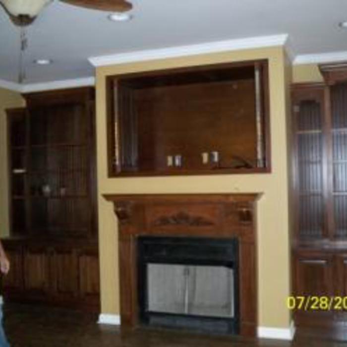 tv cabinet/book cases