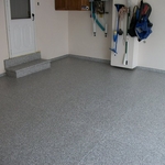 After picture of a garage floor