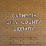 Front letters on the library