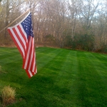 Regular mowing client's lawn