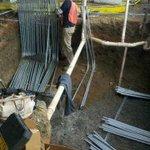 Installing conduits out to the gas dispencers