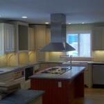 Kitchen including a real pizza oven!