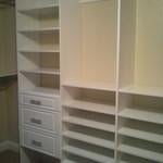 White Closet Install w/Drawers