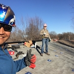 Shingle roof flash footings