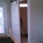 Barn Door Installed and Open