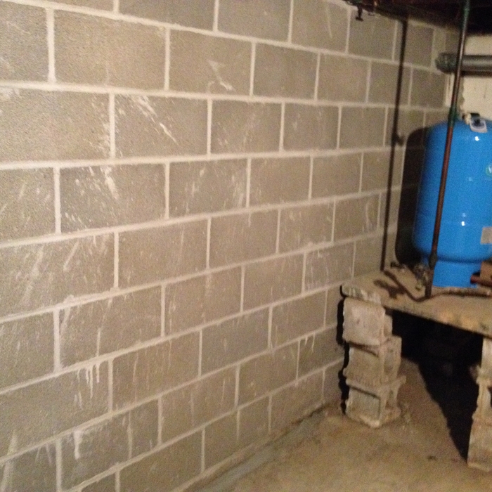 New basement wall