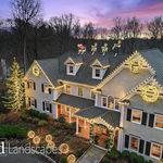 Holiday lighting home/trees and greenery