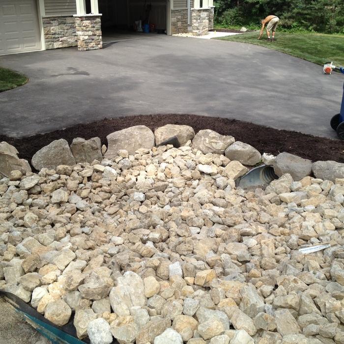Drain tile, boulders, pavers, sod etc