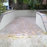 Borgert Paver driveway and capped walls