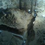 Relocate and Replace Underground Sewage Line
