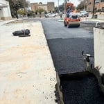 Asphalt laying