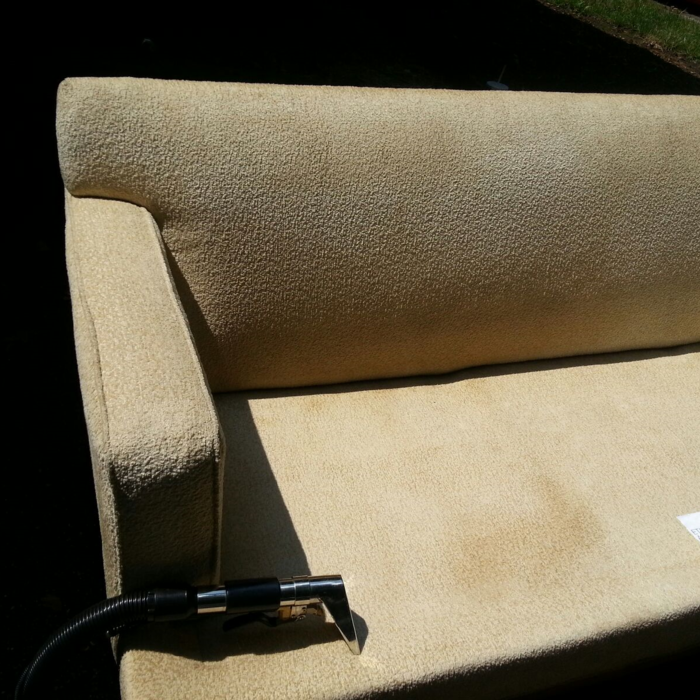 Sofa after being cleaned