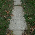 concrete sidewalk