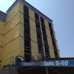 Exterior of new block construction