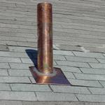Completed vent pipe