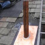 Vent pipe in progress