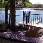 Backyard Lake Fencing