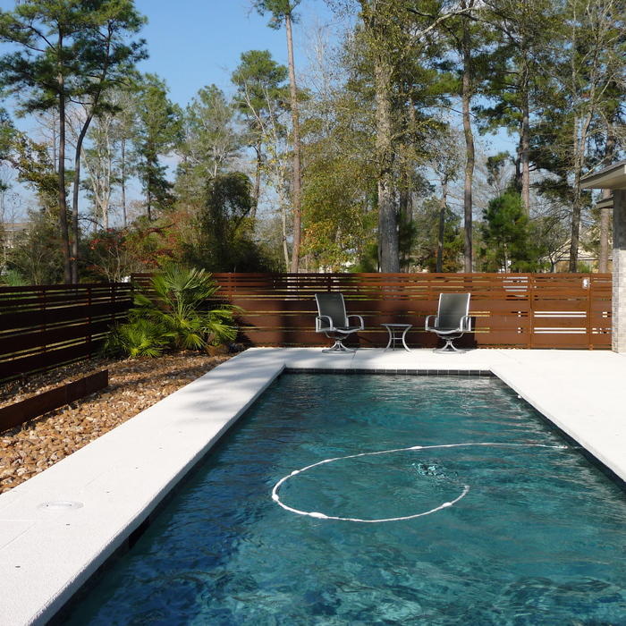 Abstract Pool Fencing