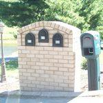 Triple Brick Mailbox
