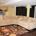 Contemporary Basement - Red Gold Mohawk Home Area Rug