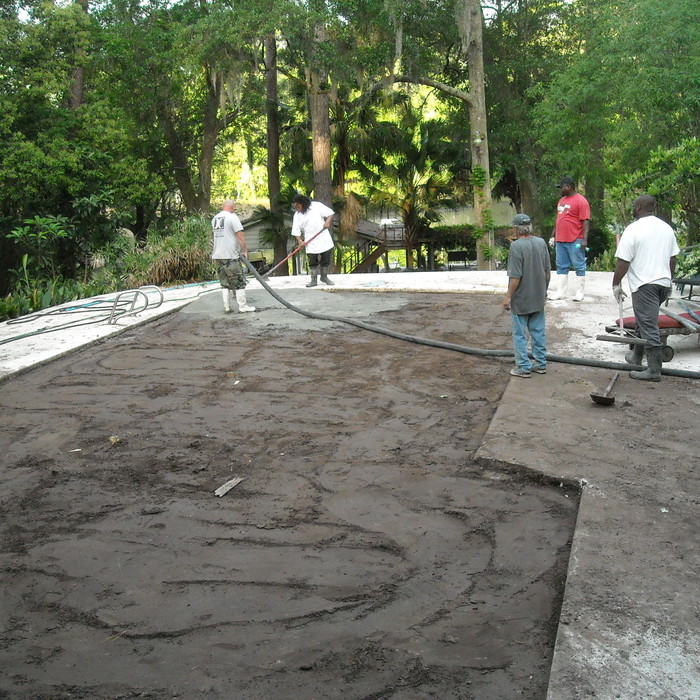 concrete pour