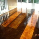 acid stain patio