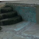 Pour concrete on steps