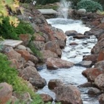 Water fall with stream