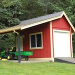 Storage Shed with Carport