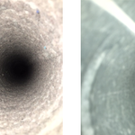 Overland Park dryer vent before and after