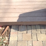 Transition of deck and walk